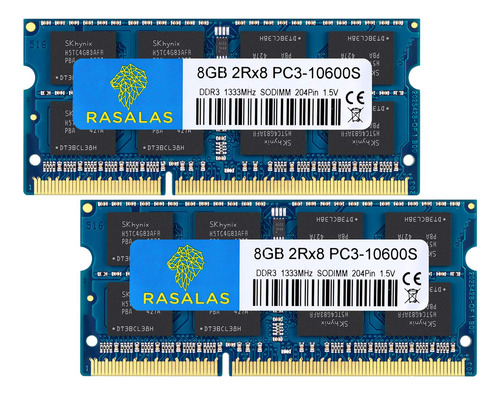 Rasalas Kit De 16 Gb (2 X 8 Gb) Ddr3 1333 Mhz Sodimm Pc3-106