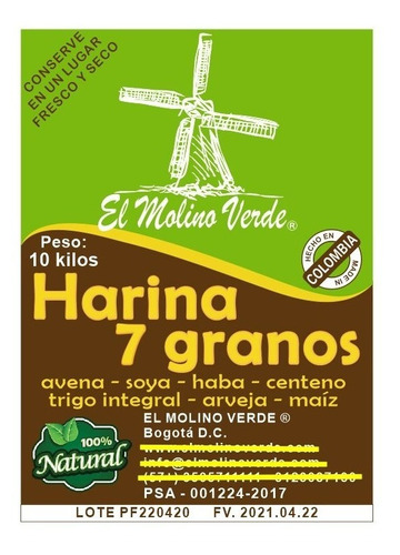 Harina 7 Granos 10 Kg