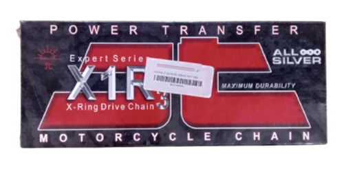 Imagen 2 de 9 de Cadena Jt 520x1r2/x1r3 Xring Nn 118 Dl Silver Beitia Motos