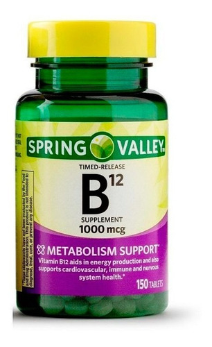 Vitamina B12 Liberacion Prolongada 1000 Mcg 150 Tabletas