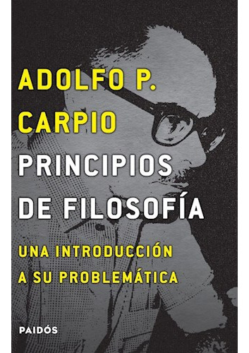 Libro Principios De Filosofia. Una Introduccion A Su Proble