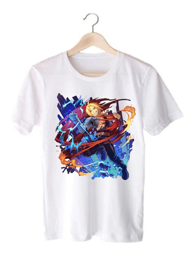 Remera Blanca Full Metal Alchemist Edward - Anime