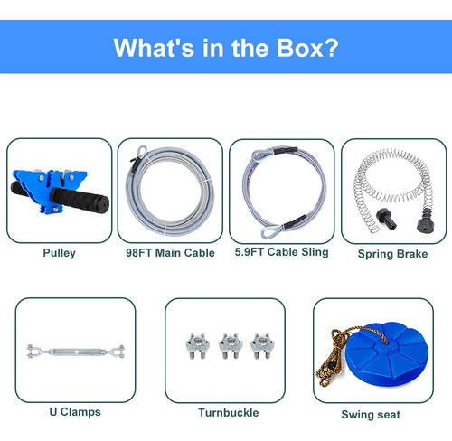 Kit De Tirolina X Xben Tirolinas Para Todos Con Asiento De C