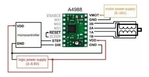 A4988 Driver Motor Paso A Paso Cnc + Disipador