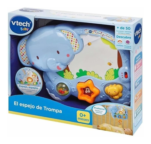 Espejo De Trompa Para Cuna Con Luz Y Sonidos Para Bebe Vtech