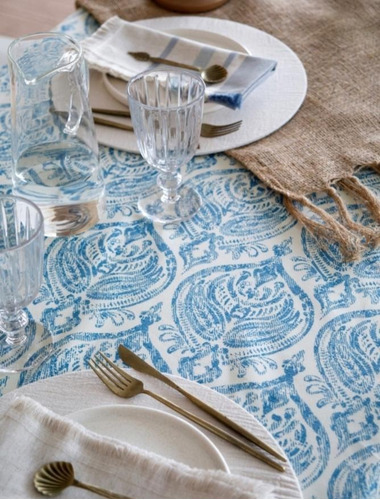 Imagen 5 de 5 de Mantel Practico Blue Carpet Deco Petite Affaire