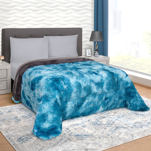 Cobertor Matrimonial Azul Térmico Grizzly