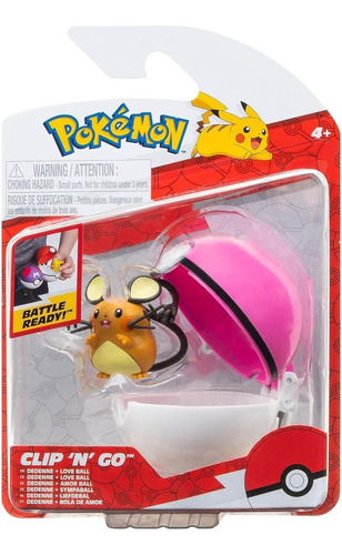 Figura Pokemon Clip N Go - Dedenne + Love Ball (95057) - Pok