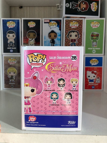 Imagen 2 de 5 de Funko Pop Sailor Moon Chibi Moon 295 Sticker Bornes Nobles