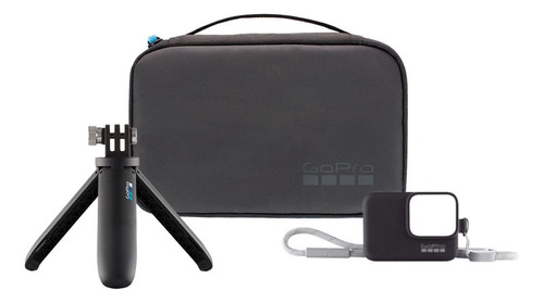 Kit Viaje Gopro Estuche, Shorty, Funda De Silicon Negro