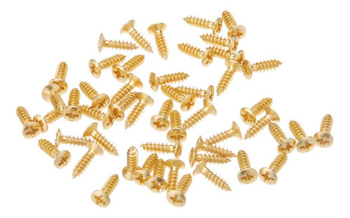 I 50 Tornillos Chapados En Oro De 3 Mm Para Fender Strat