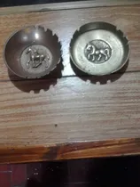 Comprar Lote De 2 Ceniceros De Bronce. Motivo Caballos