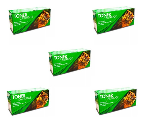 Imagen 1 de 1 de Pack De 5 Toner Generico Tigre 81a Cf281a