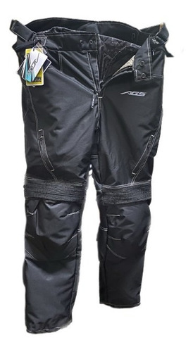 Pantalon Para Moto Ags Cordura Impermeable Protecciones