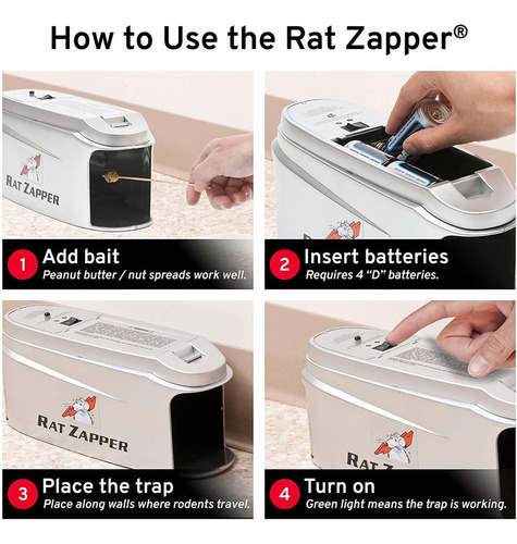 Rat Zapper Ultra Rzu001-4 - Trampa Electrónica Para Rata (4