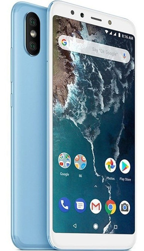 Celular Xiaomi Mi A2 4gb 64gb Azul Octacore 5.99  20mp 4gb