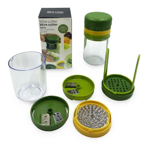 Cortador Rallador Verdura Spiralizer Multiple Espiral Fideo