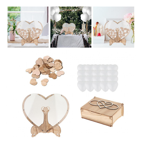 Libro De Invitados De Boda Con Corazón, Libro De Invitados,