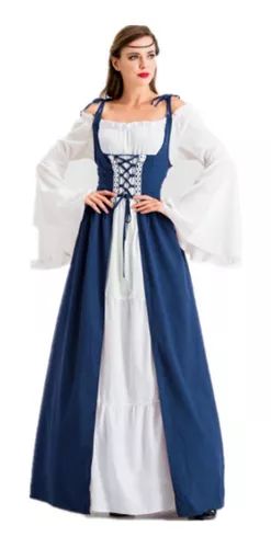 Vestido Medieval De Mujer Con Cordones Longitud en venta en Canton China  por sólo $   Mexico