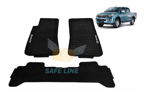 Moquetas Caucho Chevrolet Dmax 2014 A 2022 Original Safeline