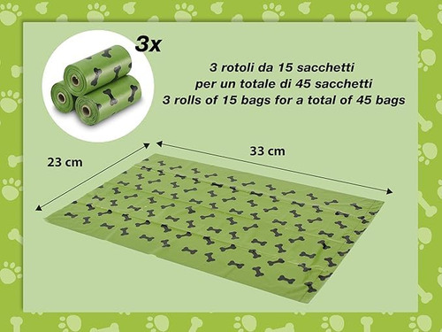 Bolsas Biodegradables Para Desechos De Mascotas 540 Pzs