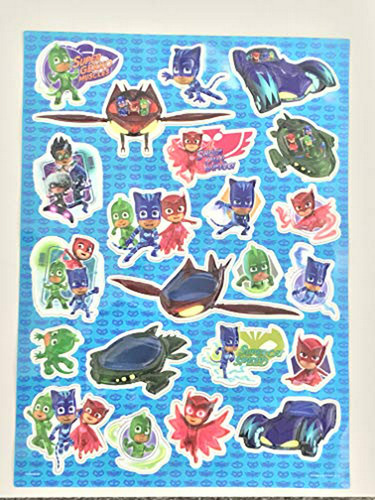 Hoja De Pegatinas En Relieve De Pj Masks