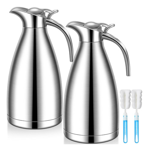 Uiifan 2 Pcs 68 Oz Jarra Térmica De Café De Acero Inoxidable