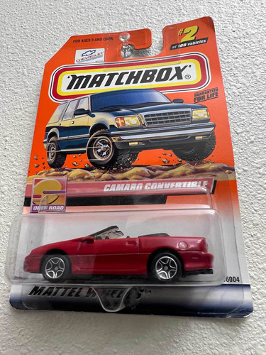 Matchbox 1/64 1995 Chevrolet Camaro Convertible Open Road