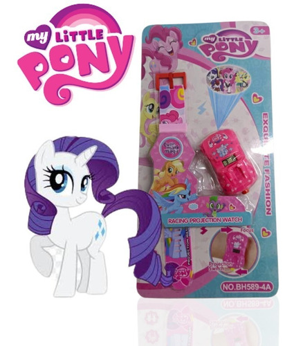 Reloj Digital Infantil Carrito De My Little Pony De Pulsera