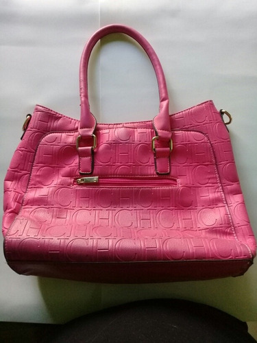 Cartera Bolso Carolina Herrera Color Fucsia.
