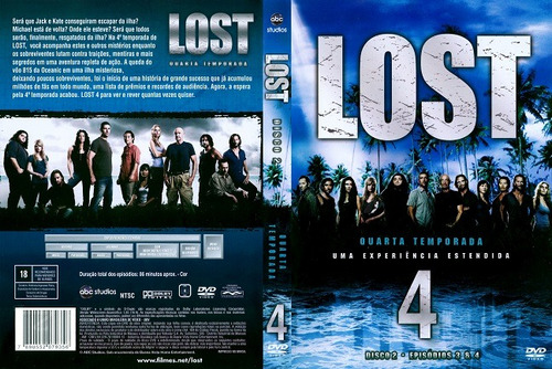Dvd Lost Quarta Temporada Disco 2 Episodios 3 E 4