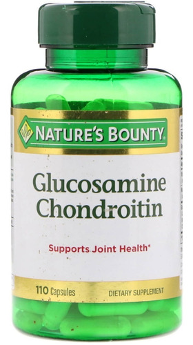  Glucosamina Con Condritina  Nature Bounty, 110 Unidades