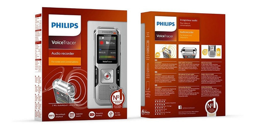 Philips Voicetracer Dvt4010 8gb 2 Mic Grabadora De Voz