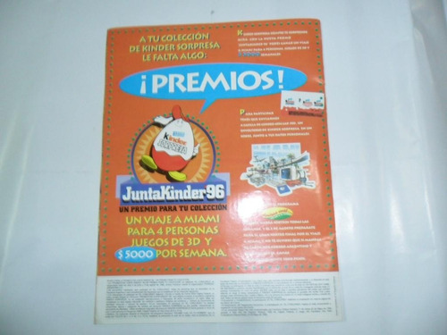 Publicidad Kinder Coleccion Juntakinder 96 Miniatura Muñeco