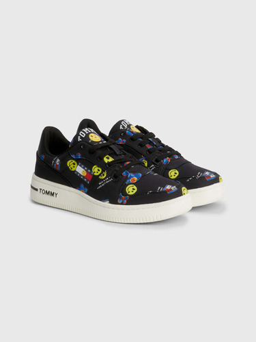 Tenis De Lona Con Logos Tommy Jeans X Smiley® De Mujer