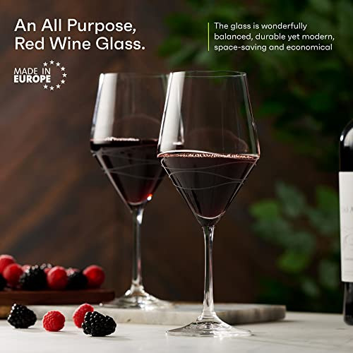 Juego De Copas De Vino Tinto De 4 | Elegante Juego De Copa D