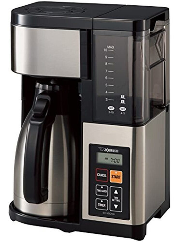 Cafetera Zojirushi Ec-ytc100xb, 10 Tazas, Acero Inoxidable