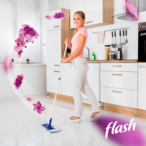 Limpiador Flash Multiusos floral en botella pack x 6 unidades