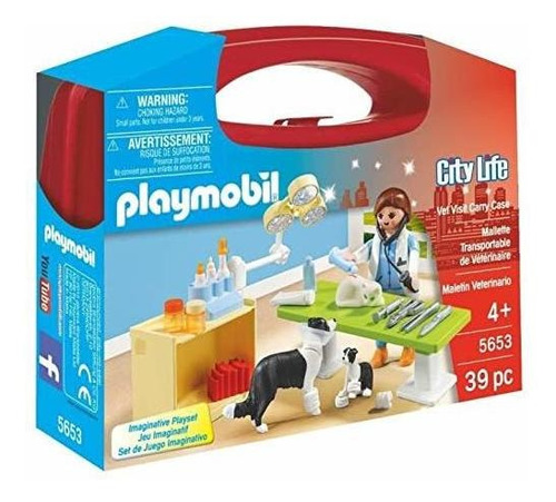 Playmobil Vet Visit Carry Case Playset