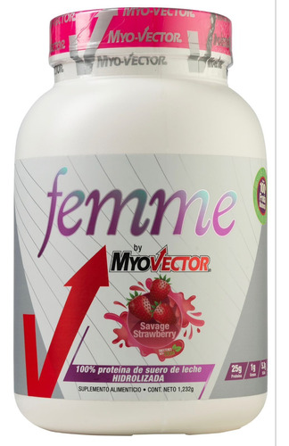 Proteina Myo-vector 100% Whey Femme Hidrolizada Zero 3 Lbs