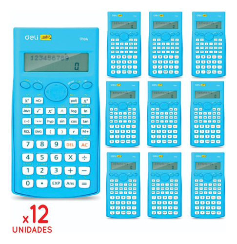 12 Calculadora Deli Científica 82sm Tapa 240 Funcion Cuota