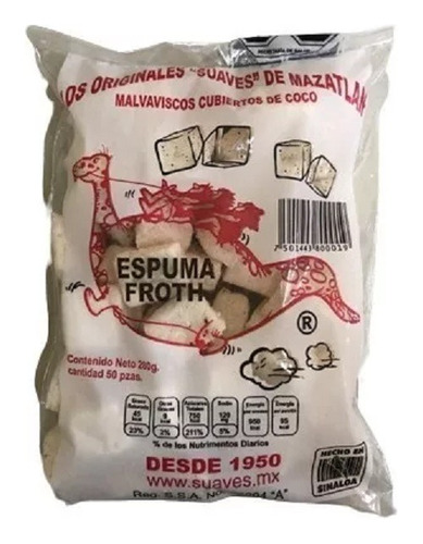 Bombones De Coco Suaves De Mazatlán 20 Bolsas (280g C/u)