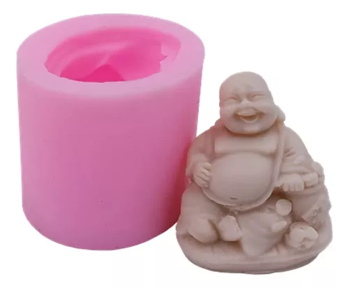 Molde de silicona de cuatro caras para velas de Buda Avalokitesvara, molde  de silicona para hacer velas 3D, resina Eposy, yeso, manualidades, moldes