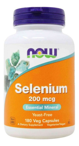 Now Foods | Selenium | 200mcg | 300 Capsules | Importado