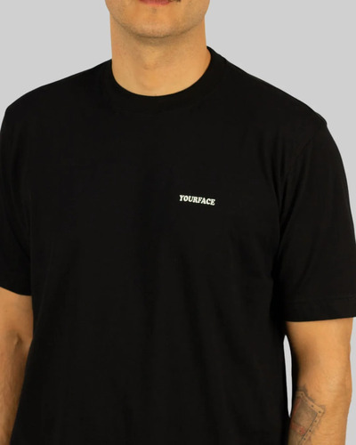 Camiseta Yourface Skate Smiling - Preta