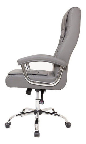 Silla de escritorio Cadeiras Inc Cadeira-Escritório-Presidente-Executiva-Alta-Confortável-Giratória A6629 ergonómica con tapizado de cuero sintético x 2 unidades