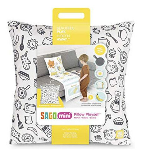 Sago Mini, Juego De Almohadas Plegables 2 En 1, Jinja's Kitc