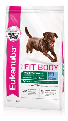 Alimento Eukanuba Fit Body Large Bread 3 Kg