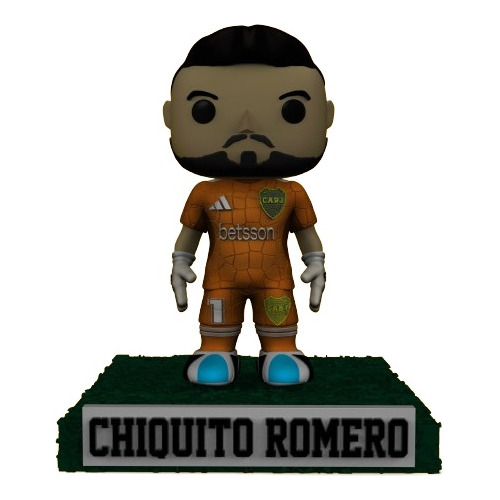 Muñeco Figura 3d Futbol Chiquito Romero Boca Jrs Impr3d