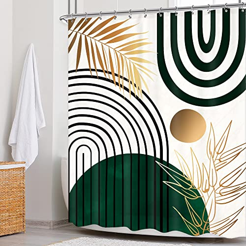 Cortinas De Ducha Abstractas De Estilo Boho Y Mediados Del S